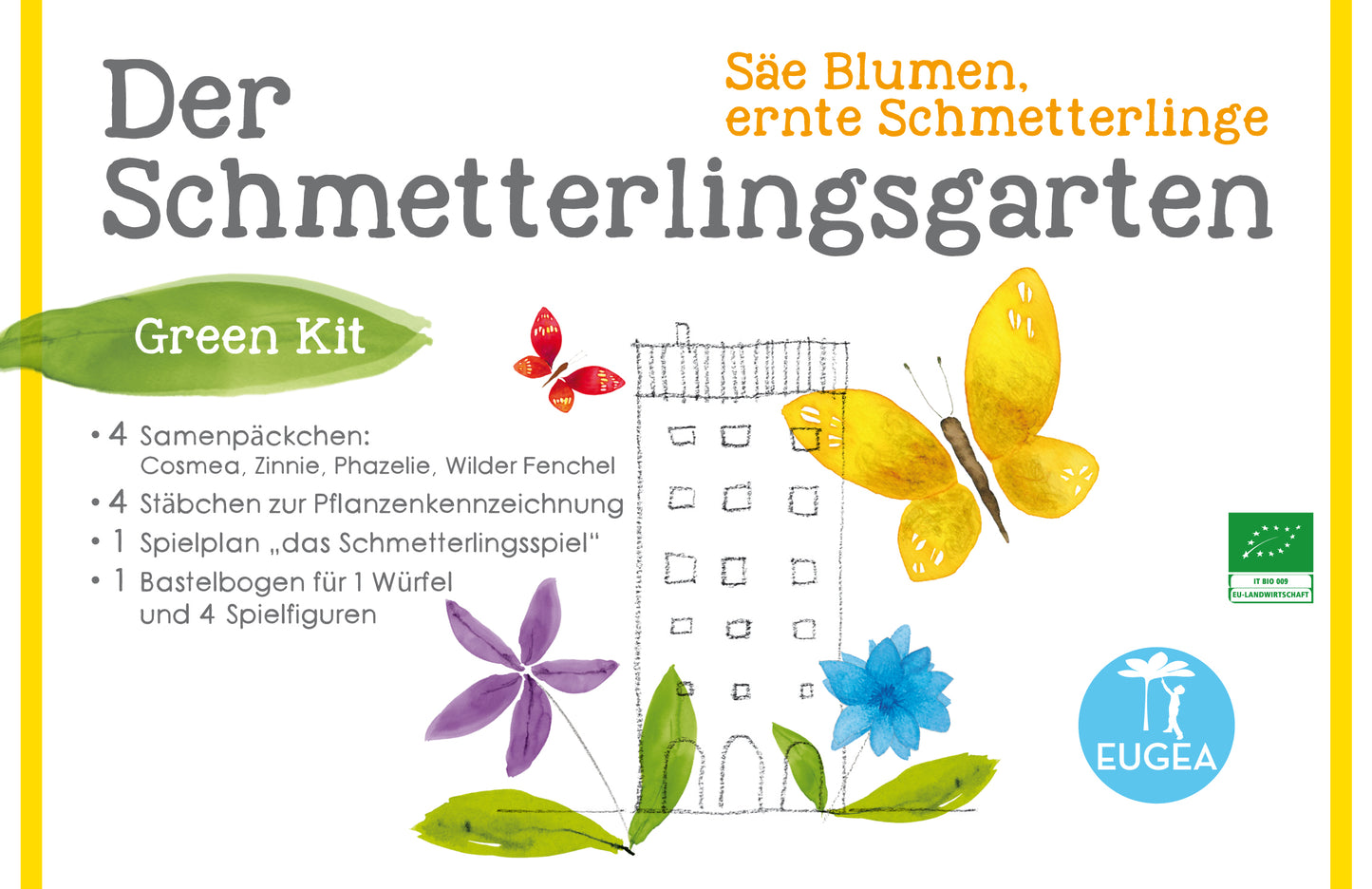 Green Kit: il Giardino delle farfalle - Semina fiori, raccogli farfalle