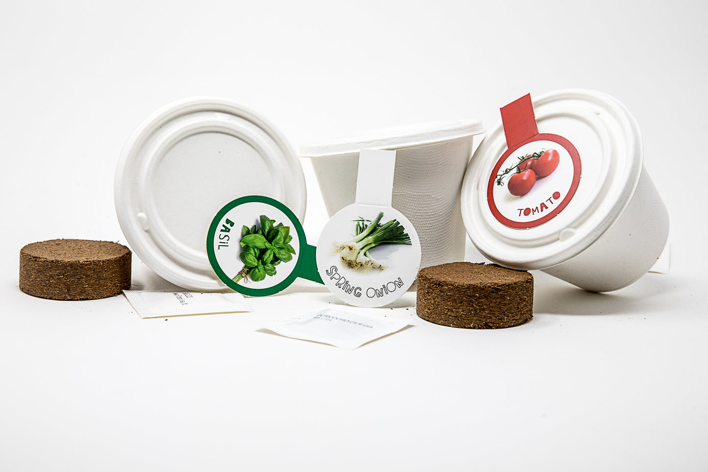 Il Tricolorto - Kit per coltivare in casa basilico, cipollotto e pomodoro. Con ricette tipiche